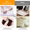 Dough Rolling Pin Stainless Steel with 4 Removable Adjustable Thickness Rings and Rolling Mat