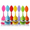 Silicone Handle 7pcs Tea Infuser Stainless Steel Strainer Drip Tray Included - Loose Tea Steeper - Best Tea Infuser For Loose Leaf Or Herbal Tea