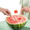 1pc Watermelon Cutter Slicer, Stainless Steel Cube Maker Quick Safe Use, Kitchen Gadget