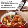 Kitchen Meat Thermometer With Probe, Digital LCD Display For Food And Liquids - Multi-functional Thermometer High Accuracy Pen