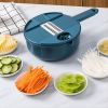 1pc Multifunctional Vegetable Cutter, Potato Shredded Grater, 3 Blades Or 6 Blades Optional