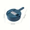 1pc Multifunctional Vegetable Cutter, Potato Shredded Grater, 3 Blades Or 6 Blades Optional