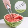 1pc Watermelon Cutter Slicer, Stainless Steel Cube Maker Quick Safe Use, Kitchen Gadget