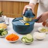 1pc Multifunctional Vegetable Cutter, Potato Shredded Grater, 3 Blades Or 6 Blades Optional