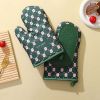 Anti-Scalding Microwave Cotton Non-Slip Insulation Gloves, Oven Mitts Kitchen Heat Resistant Insulationed