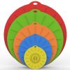 5pcs Silicone Fresh-keeping Cover; Microwave Oven Heating Food Bow or Skillet Lid Set; Kitchen Supplies