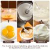 One Set Of Milk Frother Handheld USB-Rechargeable With 2pcs Stainless Whisk Heads; 3-Speed Adjustable Handheld