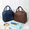 1pc Insulated Lunch Bag; Portable Large Capacity Waterproof Leakproof Reusable Tote For Travel Work School