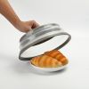 1pc Collapsible Microwave Splatter Cover For Food; Multifunctional Silicone Folding Oil-proof Splash-proof Cover