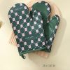 Anti-Scalding Microwave Cotton Non-Slip Insulation Gloves, Oven Mitts Kitchen Heat Resistant Insulationed