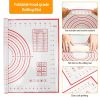 Dough Rolling Pin Stainless Steel with 4 Removable Adjustable Thickness Rings and Rolling Mat
