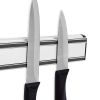 1pc Magnetic Knife Holder Strips; Stainless Steel Wall Mount Rack; Kitchen Utensil Tool Holder