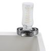 VEVOR Glass Rinser, 10 Powerful Spraying Jets 360¬∞ Rotating Cup Cleaner for Sink, 304 Stainless Steel ABS Cup Holder