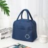 1pc Insulated Lunch Bag; Portable Large Capacity Waterproof Leakproof Reusable Tote For Travel Work School