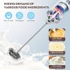 One Set Of Milk Frother Handheld USB-Rechargeable With 2pcs Stainless Whisk Heads; 3-Speed Adjustable Handheld