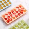 1pc High Quality Silicone 21 Heart Shaped Ice Cube Tray Mold