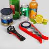 1pc Lid Opener Tool; for Jars and Bottles Multi Function For Seniors; Rubber Grip Bottle Opener