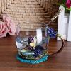 1pc Rose Enamel Crystal Tea Cup