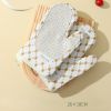 Anti-Scalding Microwave Cotton Non-Slip Insulation Gloves, Oven Mitts Kitchen Heat Resistant Insulationed