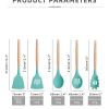 33pcs Set Wooden Handle Silicone Kitchen Utensils Kitchen Gadgets