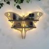 1pc Crystal Display Shelf - Wall Mounted Decorative Shelf for Moon Moth Butterfly Lamp