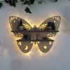 1pc Crystal Display Shelf - Wall Mounted Decorative Shelf for Moon Moth Butterfly Lamp