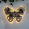 1pc Crystal Display Shelf - Wall Mounted Decorative Shelf for Moon Moth Butterfly Lamp