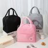 1pc Insulated Lunch Bag; Portable Large Capacity Waterproof Leakproof Reusable Tote For Travel Work School