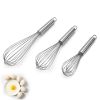 Stainless Steel Whisk; For Blending Whisking Beating And Stirring; Enhanced Version Balloon Wire; Kitchen Gadget