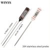 Kitchen Meat Thermometer With Probe, Digital LCD Display For Food And Liquids - Multi-functional Thermometer High Accuracy Pen