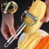Kitchen Peeler Stainless Steel Double-Head Household Multiple-Function