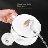 304 Stainless Steel Instant Noodle Cooking Bowl; Large Capacity for Instant Noodles With Lid; Dual-purpose Portable Tableware;