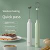 Egg Beater Electric Handheld Rotary Whisk, Coffee Frothing Wand Mixer USB Portable Kitchen Tools