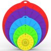 5pcs Silicone Fresh-keeping Cover; Microwave Oven Heating Food Bow or Skillet Lid Set; Kitchen Supplies