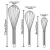 Stainless Steel Whisk; For Blending Whisking Beating And Stirring; Enhanced Version Balloon Wire; Kitchen Gadget