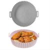 2pcs Air Fryer Silicone Pot; Reusable Liners; Silicone Basket; Food Safe Accessories