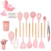 33pcs Set Wooden Handle Silicone Kitchen Utensils Kitchen Gadgets