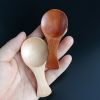 4Pcs Mini Wooden Spoons; Short Handle Wood Spoons for Condiments Kitchen Gadgets