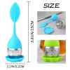 Silicone Handle 7pcs Tea Infuser Stainless Steel Strainer Drip Tray Included - Loose Tea Steeper - Best Tea Infuser For Loose Leaf Or Herbal Tea