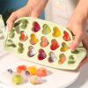 1pc High Quality Silicone 21 Heart Shaped Ice Cube Tray Mold