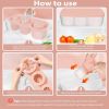 Ice Cube Tray for Stanley Cup: 40 Oz Tumbler Ice Mold Silicone - Hollow Cylinder Ice Maker with Lid and Bin for Water Bottle
